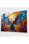 Mythology Glass Print, Vivid Phoenix, Mythology, Glass Wall Art, Home Decor