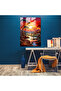 Afro Glass Wall Art - Afro, African Landscape Painting, Afro, Glass Print - 3