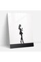 Barbie Glass Print - Minimalist Silhouette - Barbie, Glass Wall Art, Barbie, Glass Print