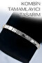 Thin Nomi Italian Charm Steel Silver and Gold Bracelet - 2