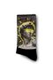 Michelangelo Statue of David - Unisex Socks with David Pop Art Lettering - 3