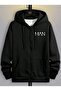 Black Man Printed Zippered Sweatshirt