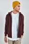 Hooded Zippered Sweat Brown |   Ee 100227698 -7698 - 6