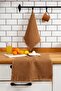 Cinnamon Color 2-Piece 100% Cotton Towel Set - Ideal for Bathroom and Kitchen