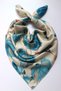 Floral Lana Blue Leaf Pattern Vegan Silk Scarf None Single Casual/Daily Cotton Fabric All Age Gru