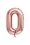 0 Rose Gold Number Foil Balloon 80 cm
