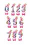Bal10 6 Year Old Rainbow Colors Number Balloon with Golden Crown 6 Number Balloon - 2