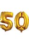 Bal10 50 Years Number Foil Balloon Gold 40 Inch 100 cm