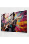 Graffiti Glass Wall Art, Legendary Musician Portrait, Graffiti, Glass Print, Musician