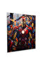 طباعة Marvel Glass، مجموعة تجريدية من رموز وشخصيات Marvel، Marvel، فن الزجاج