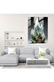 Realistic Glass Sculpture, Smoky Mountain Glass Print, Glass Print, Mountain Landscape - 2