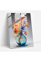 Realistic Glass Sculpture, Flower Glass Wall Art, Glass Wall Art