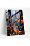 Oppenheimer Glass Wall Art, City Nights, Oppenheimer, Home Decor, Night