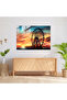 Sunset Circus Glass Wall Art, Circus, Ferris Wheel, Circus Glass Print - 2