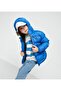 Boy's Water and Windproof Hooded Coat Puffer Jacket_Blue - 3