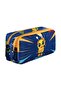 Robot Patterned Licensed 2-pocket Navy Blue-yellow Pencil Case - 3