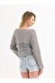 SCURVED HOLE KNITWEAR CROP BLUZ - 5