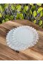 Lace pattern silver serving plate. - 3