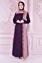 Purple Button Detailed Asm2460 Model Dress - 3