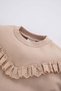 Crew Neck Sweatshirt and Elastic Waist Tracksuit Set for Baby Girl - B1379A523Wn - 3