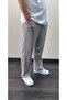 Men's Gray Relaxed Cut Wrap Summer Trousers