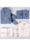 100% Cotton 8 Piece Towel & Bathrobe Family Dowry Set