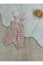 Baby Girl Romper with Tie-Detail Shoulders - 2