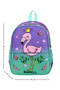 Royalglow Patterned Green Flamingo Kindergarten Bag Nursery Bag. - 4