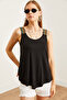 Women's Black Ethnic Strap Asymmetrical Knitted Viscose Blouse Blz- 19002703 - 3