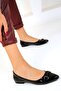 Black Patent Leather Women's Ballerinas 19486 - 3