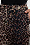Brown Leopard Print Straigth/Straight Cut Woven Fabric Pants Twoaw25Pl00030 - 6