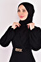 فستان بحزام أسود ASM2534 - 5