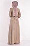 Mink Colored Belted Dress - ASM2534 - 5