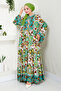Green Buttoned Dress - MDP7113 - 3