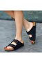 Mokashopin Rıno Black Nubuck Slippers