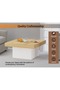Modern Square Coffee Table - Coco Bolo & White, Durable, Space-Saving, Easy Maintenance - 3