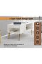 Modern White Marble Coffee Table with Storage Shelf - Durable, Stylish, Space-Saving - 4