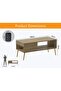 Modern Coffee Table with USB Port, Storage Shelf, Grey Bardolino Oak - Stylish & Durable - 5