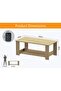 Modern Coffee Table with 2-Tier Storage & USB Port - Natural Davos Oak - 5