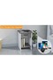 Modern Nightstand with USB Ports, Drawer, Open Shelves - Anthracite/White, Easy Assembly - 2