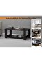 Modern Coffee Table with 2-Tier Storage - Sleek, Durable, and Space-Saving - Black - 2