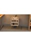 Modern Nightstand, 3 Open Shelves, Versatile Side Table for Bedroom/Living Room - White - 3