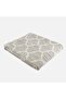 Damask Design Double Sided Jacquard Linen Cotton Woven King Size 240x260cm Pique Bedspread - 3