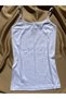 Corduroy, Cotton, Lycra, 4 Pieces (White) Women's Rope Strap Ribbed Undershirt - 2