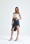Kn Tasseled Denim Women's Asymmetrical Denim Skirt - 3