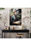 Animals Dressed Like Humans Glass Wall Art, Animals Dressed Like Humans, Horses Wearing Ties - 3