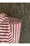 Striped Linen Fabric- Red Washed Striped Linen 100x230 cm - 2