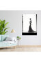 Barbie Glass Print, Black and White Silhouette, Modern Art, Barbie, Delicacy - 3