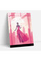 Barbie Glass Print, Retro Pink Cityscape, Barbie, Cityscape, Glass Wall Art