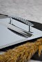Sirma Wicker Plain 18/10 Stainless Steel Tea and Coffee Serving Tray - 3